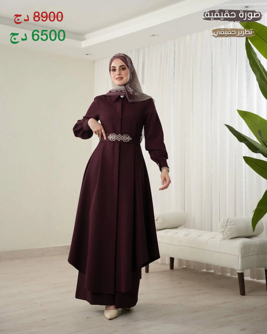 L'ensemble DAYANNA ( Pantalon + Robe Hijab )